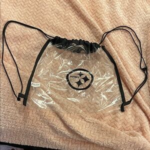 Pittsburgh Steelers Clear Drawstring Backpack